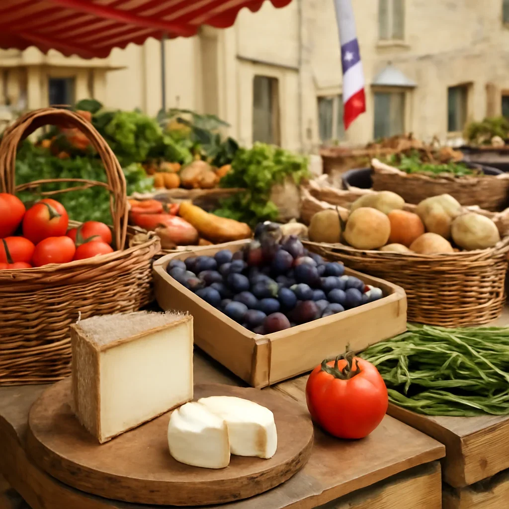 Local food and market details from France